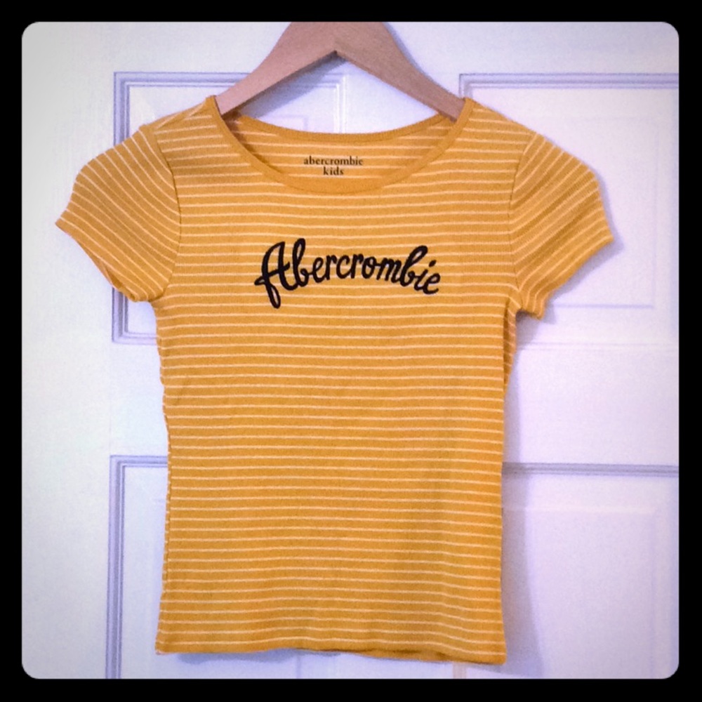 Girls striped yellow t.shirt